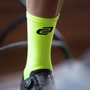 ciovita cycling socks lumo green