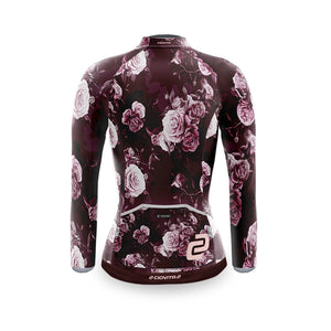back view of lava jacket with lycra fleece