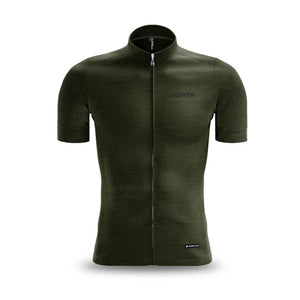 Army Olive Merino Wool Jersey - Long Sleeve