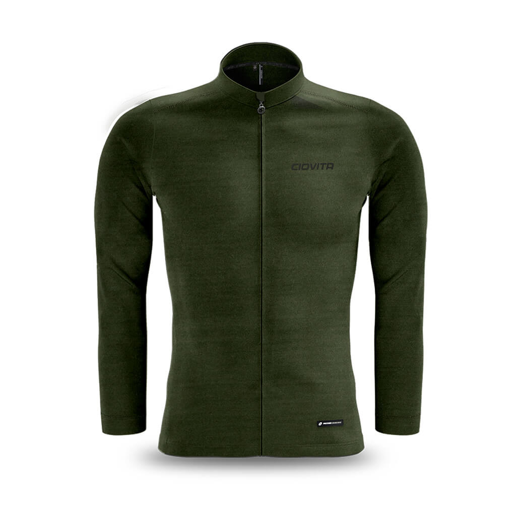 Men's Pecora Long Sleeve Merino Jersey (Olive)