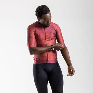 Men's Citta Corsa Race Fit Jersey (Maroon)