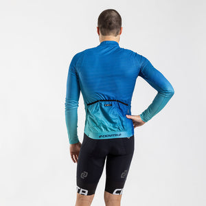Men's Punto Long Sleeve Sport Fit Jersey (Teal)