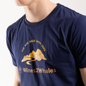Men's FNB Wines2Whales T Shirt (Navy)