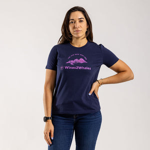 Women's FNB Wines2Whales T Shirt (Navy)