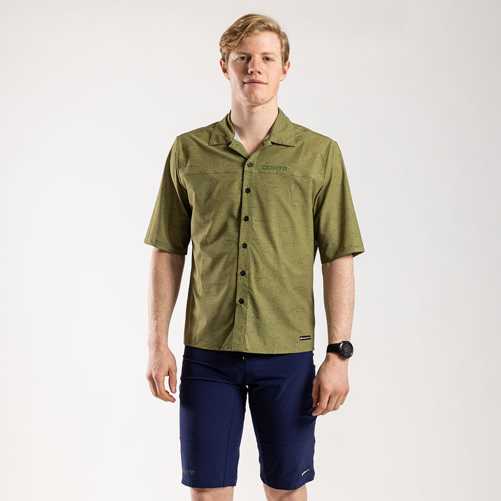 Men's Short Sleeve Adventure Shirt (Olive Melange)