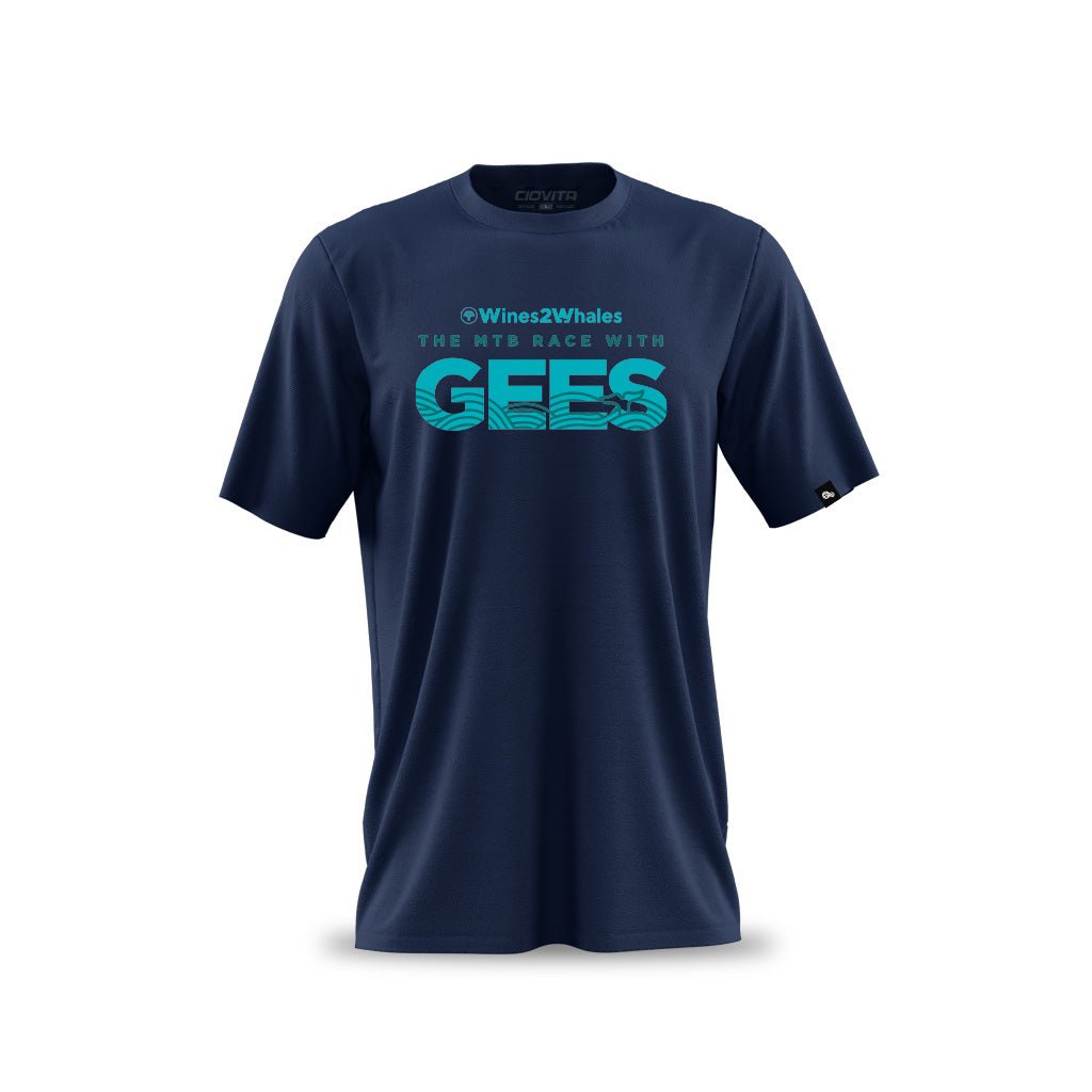 Men's FNB Wines2Whales Gees T Shirt (Navy)