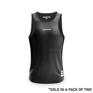 Men's Strato Undervest (2Pk White and Black)