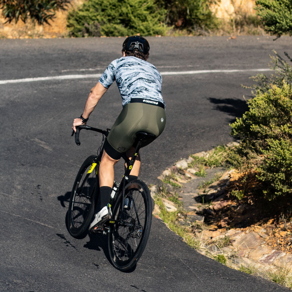 Men s Supremo Bib Shorts Olive Ciovita USA