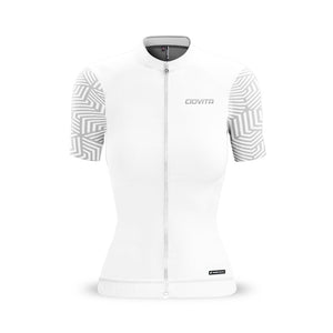 ladies white cycling jersey