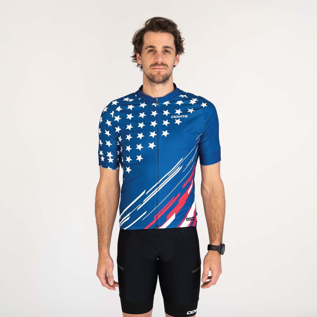 Men's USA Sport Fit Cycling Jersey