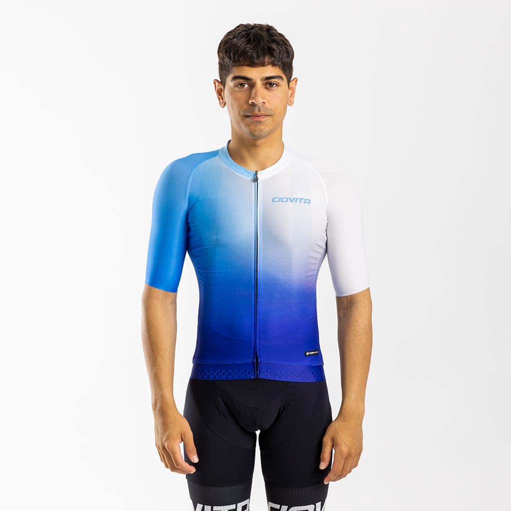 Men's Punto Corsa Race Fit Jersey (Blue)
