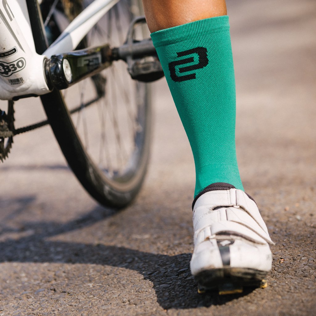 Crew Cycling Socks (Emerald)